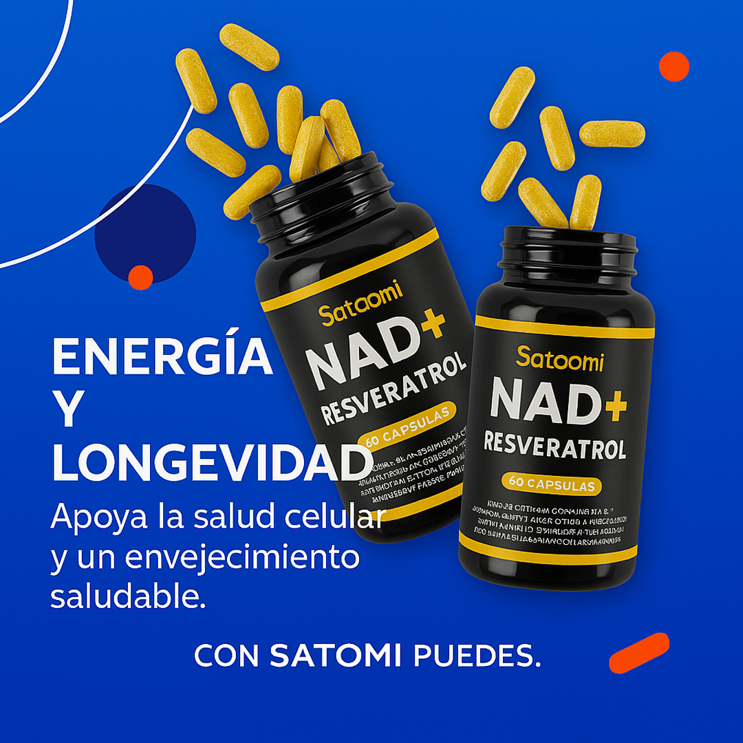 Resveratol NAD+ Satoomi | 60 Cápsulas